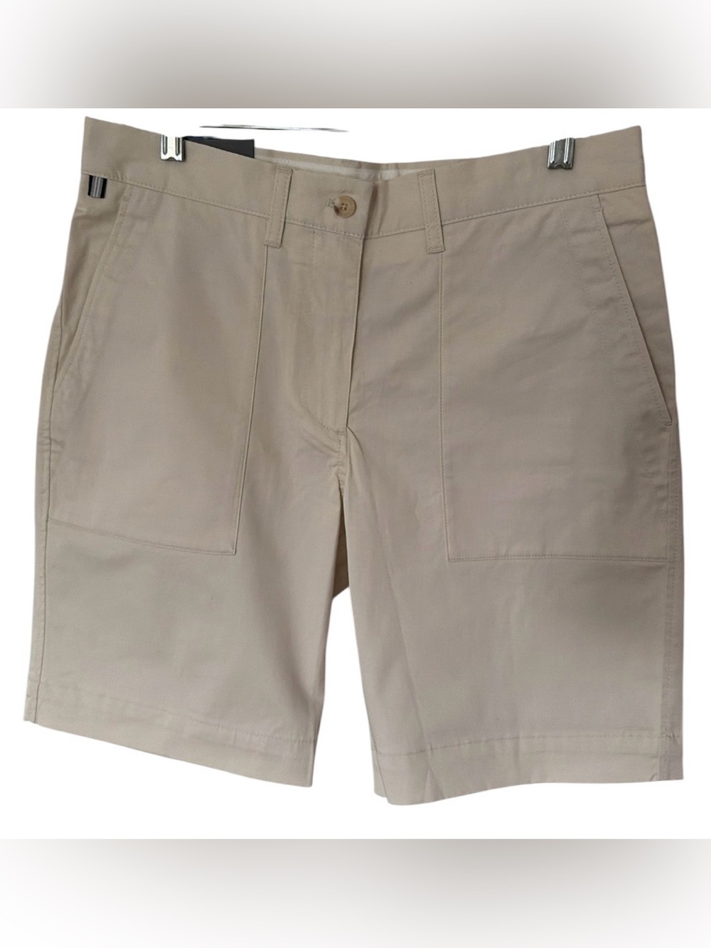 J.Lindeberg Elma Fine Twill Stretch Shorts Ivory Size 29 NWT